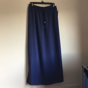 Navy blue maxi skirt
